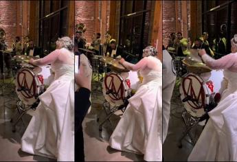 Novios tocan la banda sinaloense en su propia boda y se hacen virales | VIDEO
