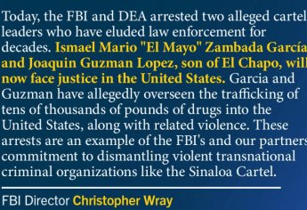 FBI destaca el arresto del «Mayo» Zambada en conjunto con la DEA