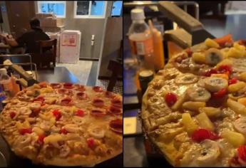 Esta es la pizza de Mazatlán que nadie entiende y que muchos comen | VIDEO