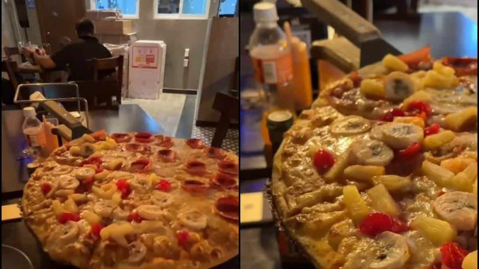 Esta es la pizza de Mazatlán que nadie entiende y que muchos comen | VIDEO