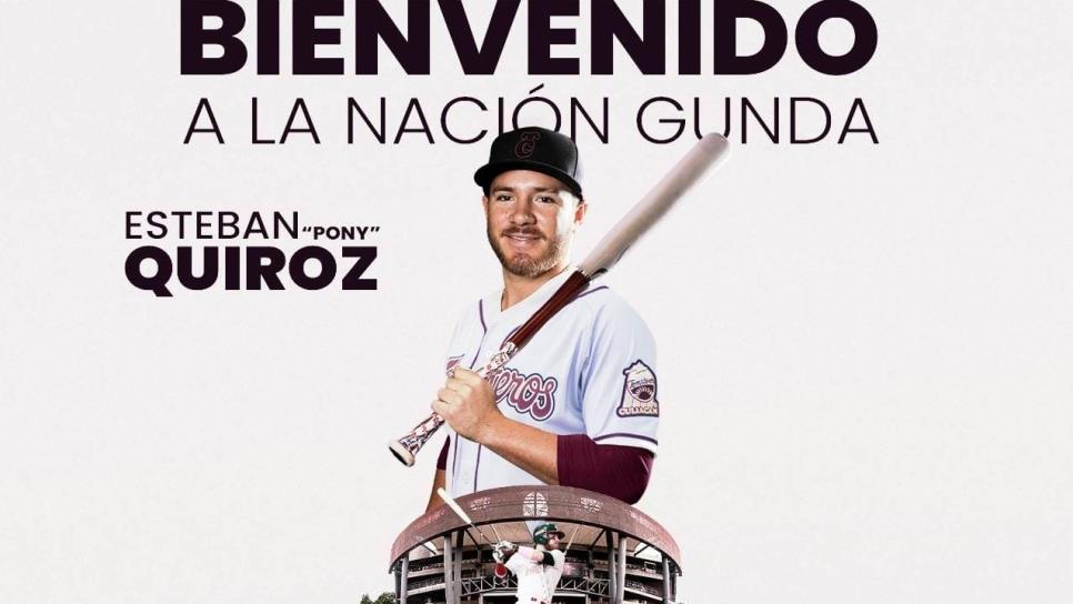 Esteban «Pony» Quiroz llega por cambio a Tomateros de Culiacán; se va una figura guinda a Algodoneros