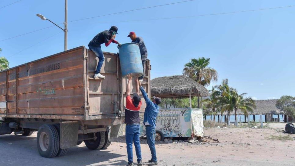 Ladrones siguen robándose botes de basura en El Maviri