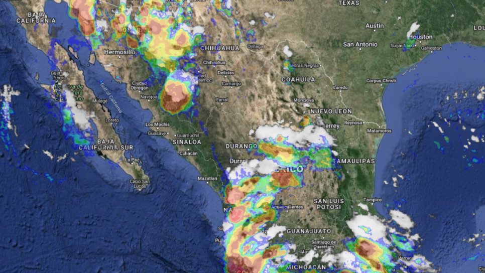 Continúa el pronóstico de lluvias fuertes en Sinaloa