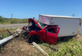 Un lesionado y tres ancianos con crisis nerviosa tras accidente en la carretera libre Mazatlán-Culiacán