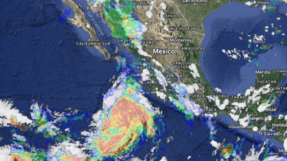 «Carlotta» se intensifica a tormenta tropical