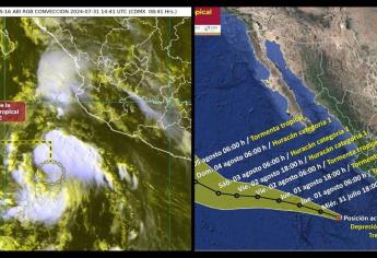 Se forma depresión tropical Tres-E que podría ser el huracán «Carlotta»