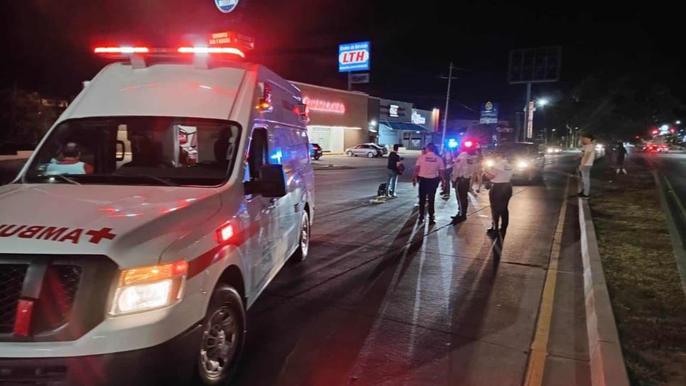 Hombre resulta herido al ser atropellado en el sector Tres Ríos de Culiacán