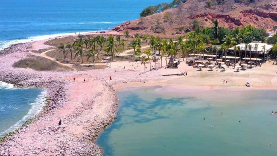 Denuncian ciudadanos «privatización» de playa en Isla de la Piedra en Mazatlán