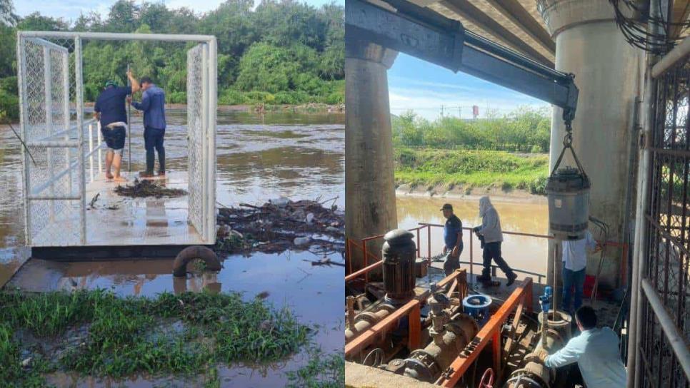 Por fuertes lluvias, más de 20 colonias se quedan sin agua en Culiacán