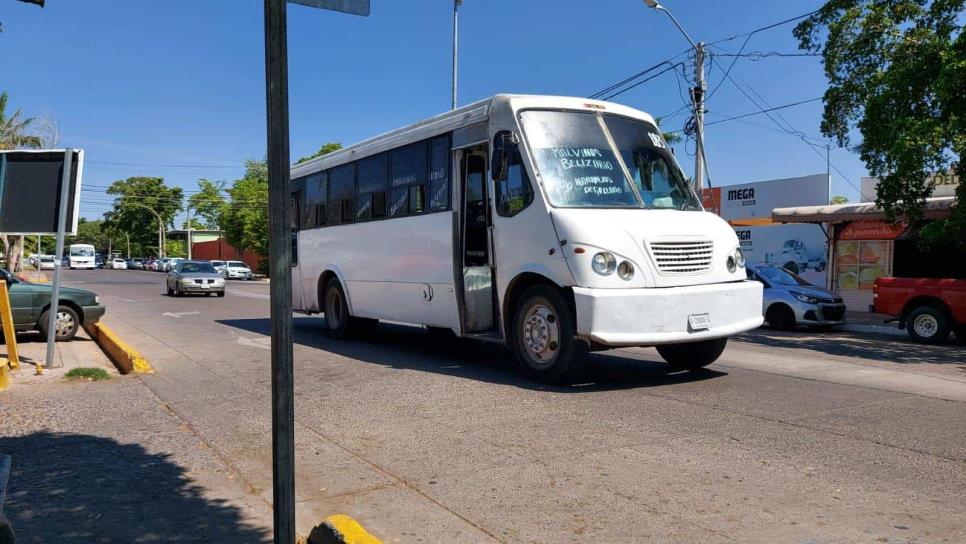 Buscan incrementar tarifa de estudiantes en transporte urbano Los Mochis