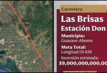 Así sería la mega carretera que iría de Guasave a los límites con Sonora que proyecta el gobierno de Sinaloa