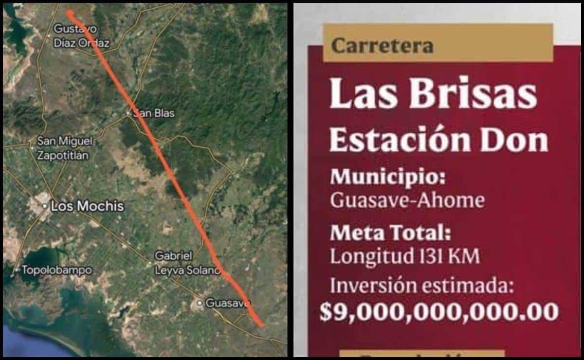 Así sería la «megacarretera» que iría de Guasave a los límites con Sonora que proyecta el gobierno de Sinaloa