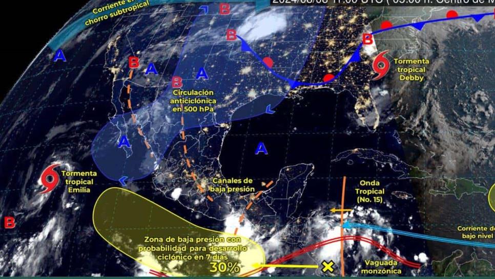 Calor extremo y lluvias se esperan este jueves para Sinaloa