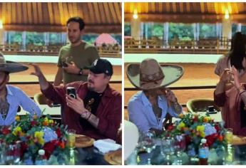 Pepe Aguilar le da clases a Christian Nodal