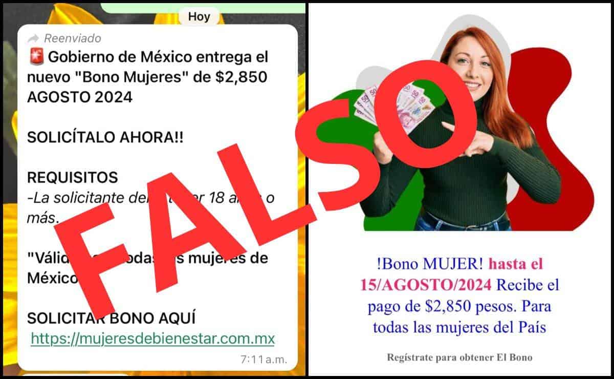 El bono «Mujeres Bienestar» es totalmente falso, asegura Ulises Piña