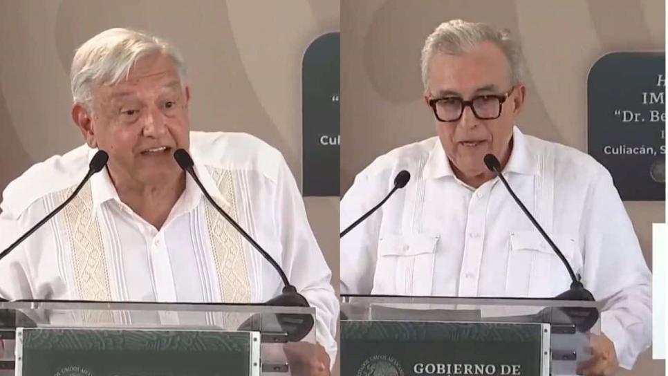 AMLO: «Felicito a Rocha Moya por dar la cara en el caso de El Mayo; le tenemos toda la confianza»