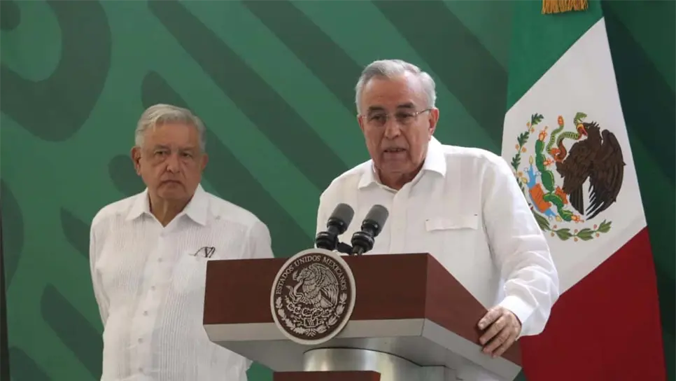 Andrés Manuel López Obrador y Rubén Rocha Moya.