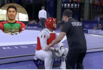 Carlos Sansores se queda sin medalla de bronce en Taekwondo en París 2024