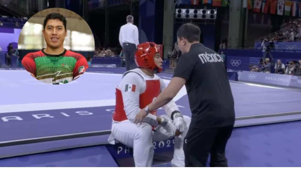 Carlos Sansores se queda sin medalla de bronce en Taekwondo en París 2024