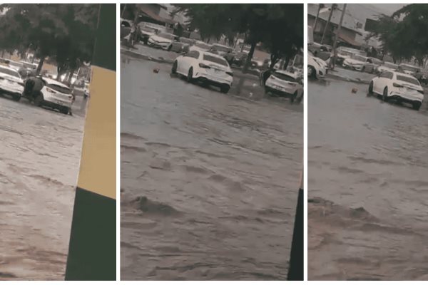Grupo armado abandona vehículo que se descompuso durante la lluvia en Culiacán