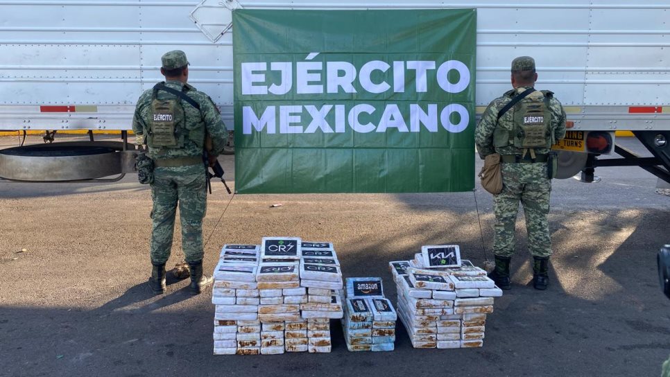 Decomisan 40 millones de pesos en cocaína escondida en dos tráileres en Costa Rica, Culiacán