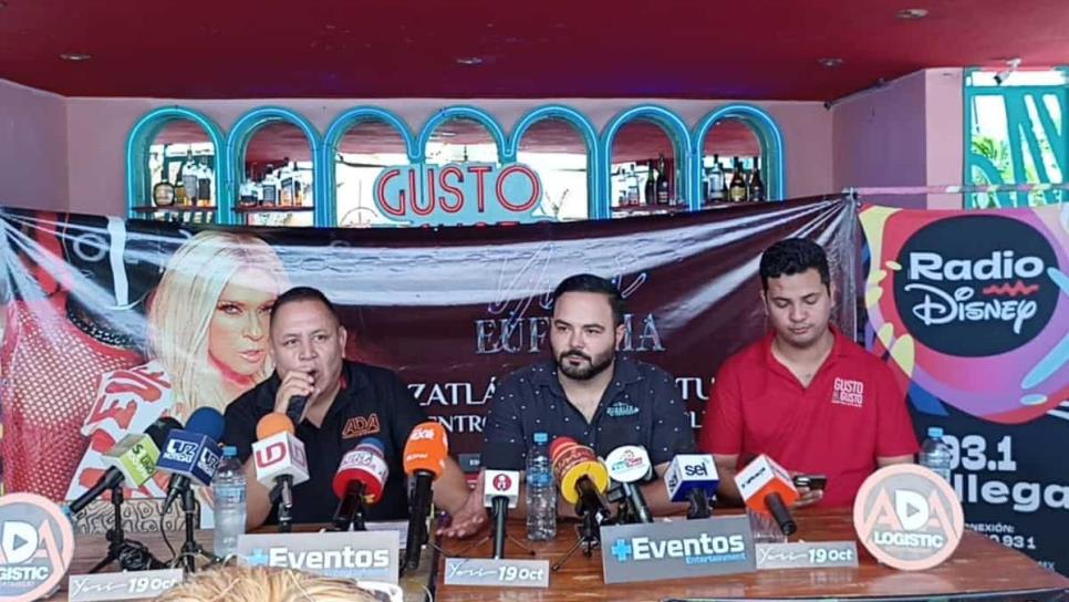 Todo listo para que Yuri encienda a Mazatlán con su tour Euforia