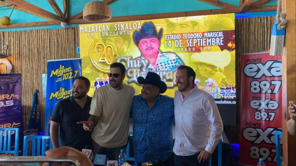 Con todo y caballos, Chuy Lizárraga celebrará 20 años de trayectoria, con un gran concierto en Mazatlán