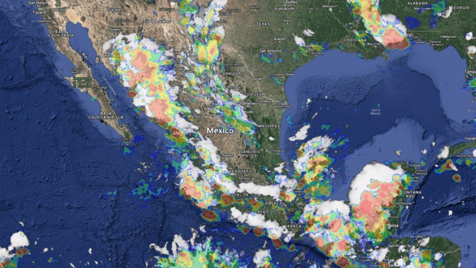 Continúa el pronóstico de lluvias fuertes en el noroeste de México.