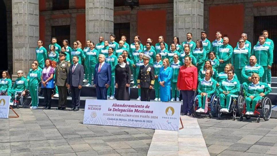 Sinaloa encabeza en Palacio Nacional el abanderamiento Paralímpico Rumbo a París 2024