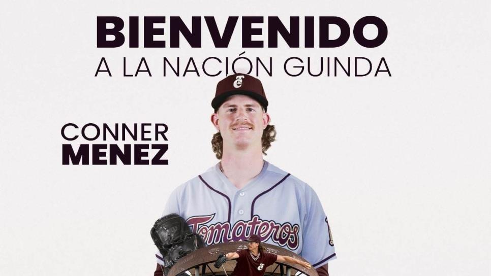 Tomateros hace oficial la llegada del pitcher Conner Menez