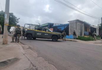 Militares blindan la colonia Huizaches en Culiacán, donde arrestaron a 4 personas