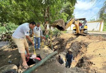 Invertirán 3 millones de pesos para reponer la tubería que arrastró el Río Presidio en Villa Unión, Mazatlán