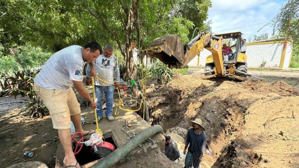 Invertirán 3 millones de pesos para reponer la tubería que arrastró el Río Presidio en Villa Unión, Mazatlán