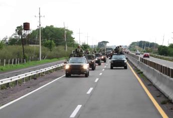 Arriban 600 militares pare reforzar la seguridad en Culiacán tras fuerte ola de violencia