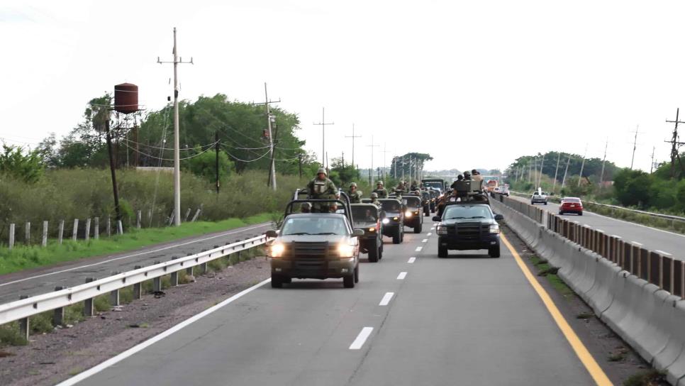 Arriban 600 militares para reforzar la seguridad en Culiacán tras fuerte ola de violencia