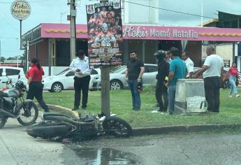 Motociclista lesionado tras derrapar en el Venadillo