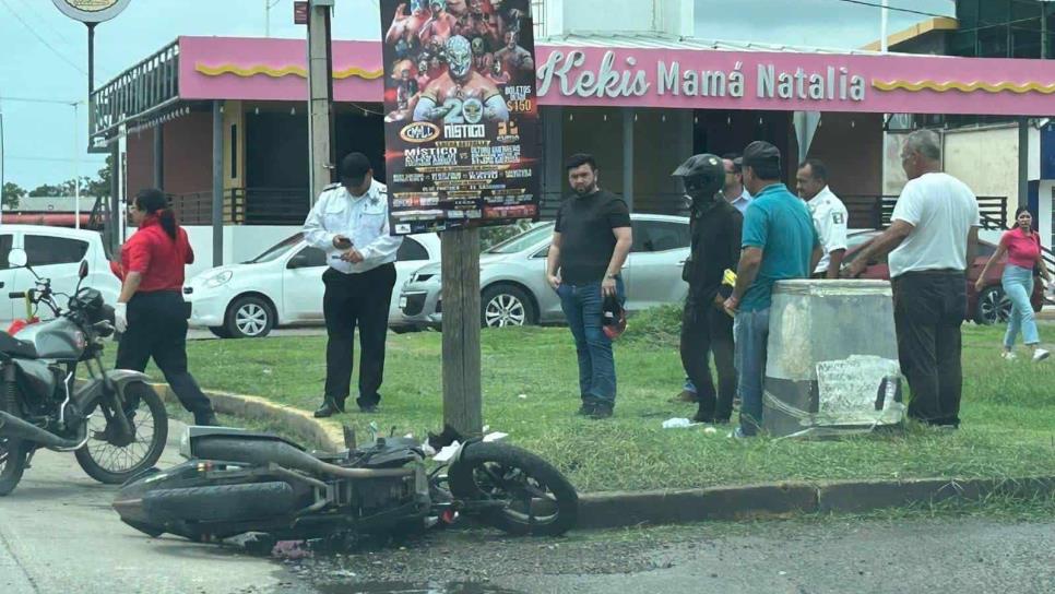 Motociclista lesionado tras derrapar en el Venadillo