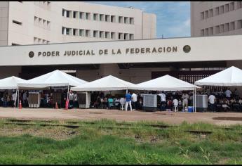 ¡No a la reforma! Gritan trabajadores del Poder Judicial en manifestación en Culiacán