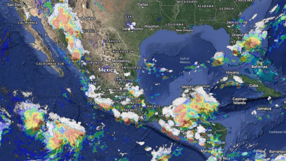 Onda tropical 18 dejará lluvias fuertes en la Península de Yucatán