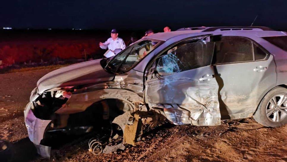 Conductor ebrio causa aparatoso accidente en Ahome; deja tres personas lesionadas