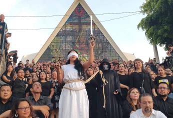 El paro continúa: trabajadores del Poder Judicial se manifiestan en La Lomita, Culiacán 