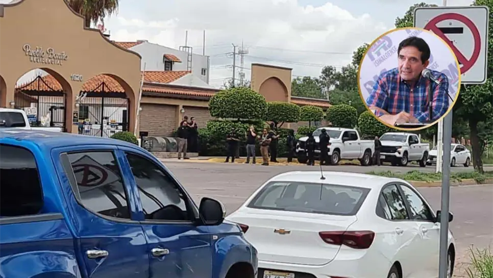 Los elementos policiacos en el lugar.