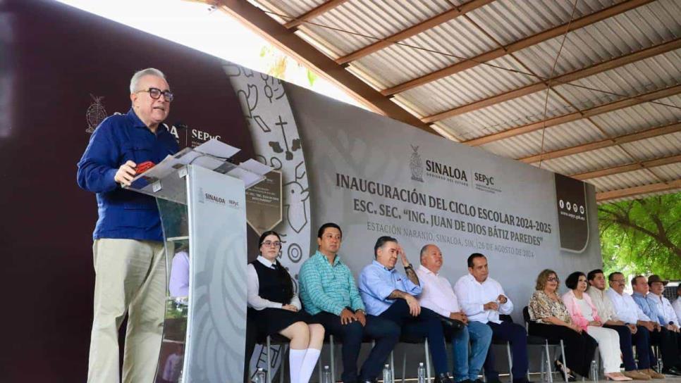 Gobernador Rubén Rocha Moya inaugura el ciclo Escolar 2024-2025 en Sinaloa 