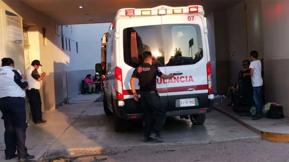 El menor fue trasladado al hospital.