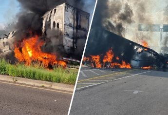 Tras narcobloqueos en Culiacán reabren la circulación en la Carretera México 15