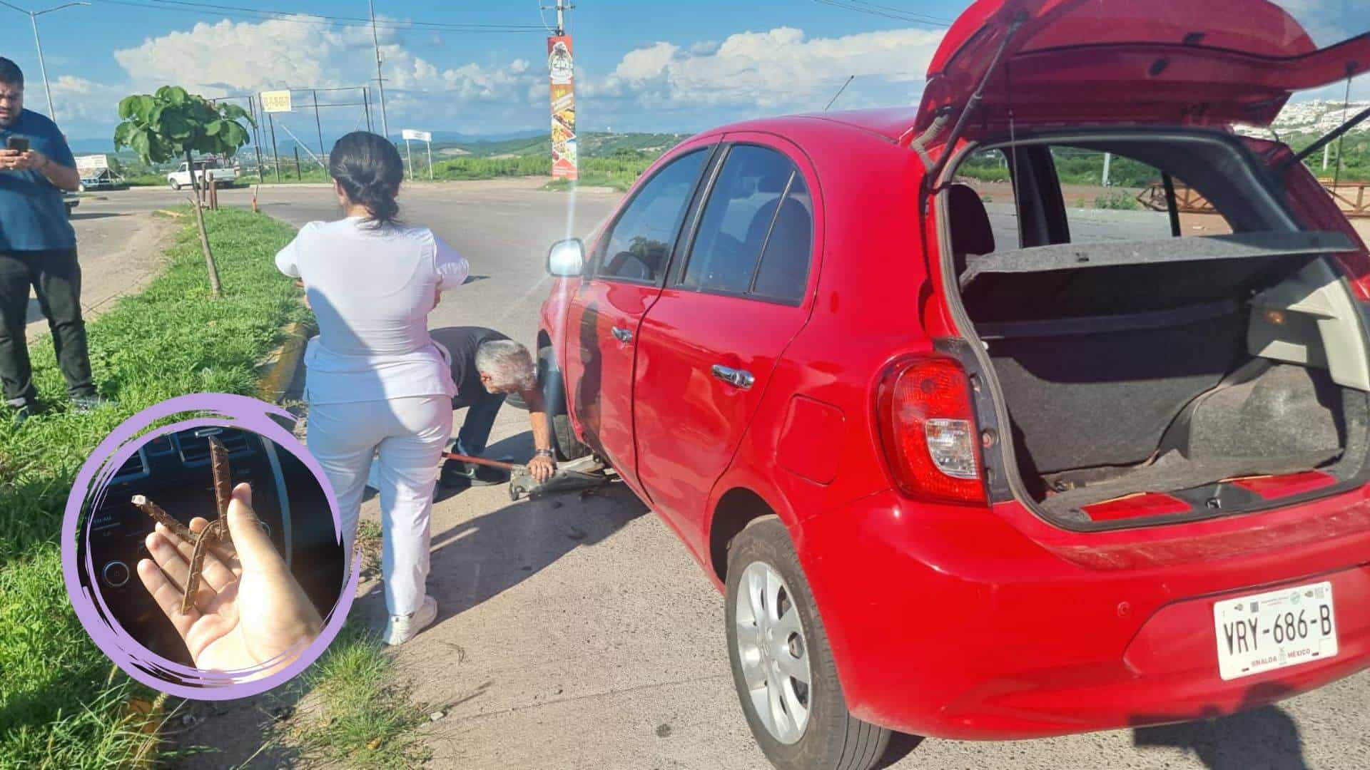 FOTO: Ponchallantas.