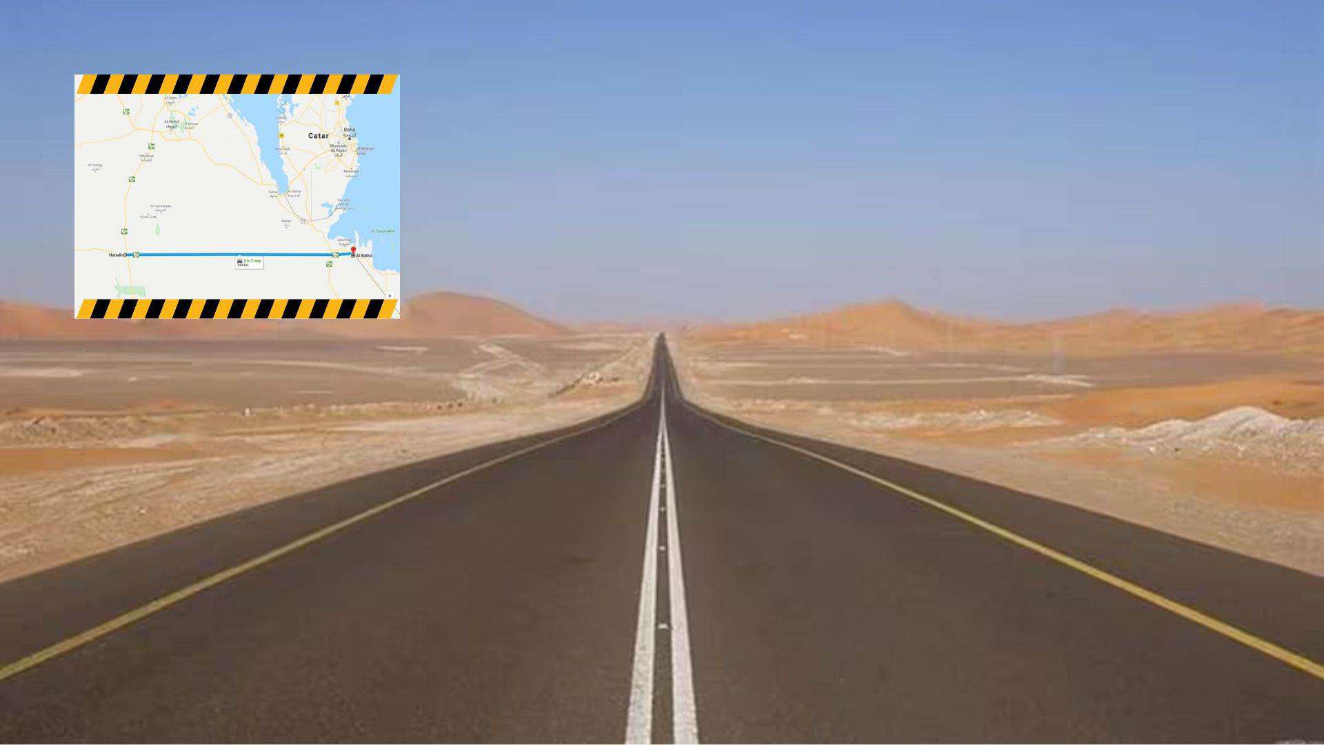 FOTO: La carretera más larga y recta.