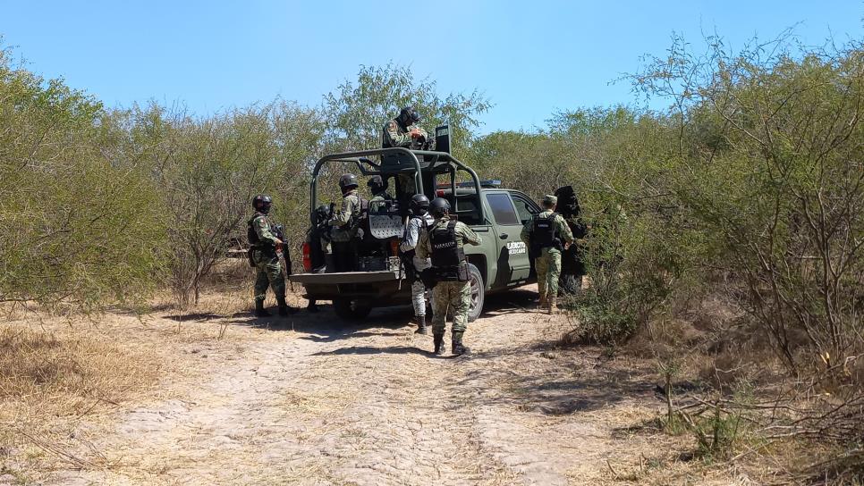 Guardia Nacional y policías realizan operativo de seguridad en la sierra de El Rosario