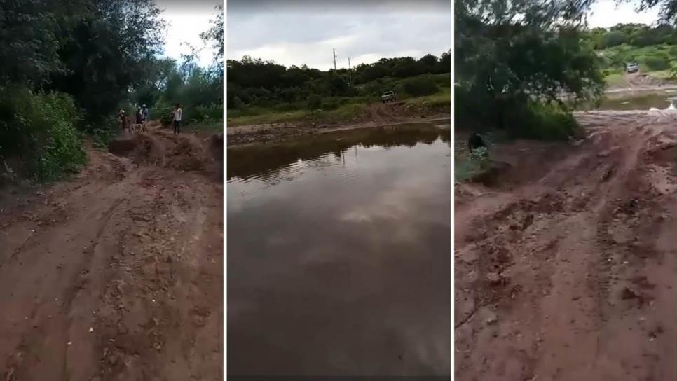 Estas comunidades de El Fuerte quedan incomunicadas tras lluvias y crecidas del arroyo