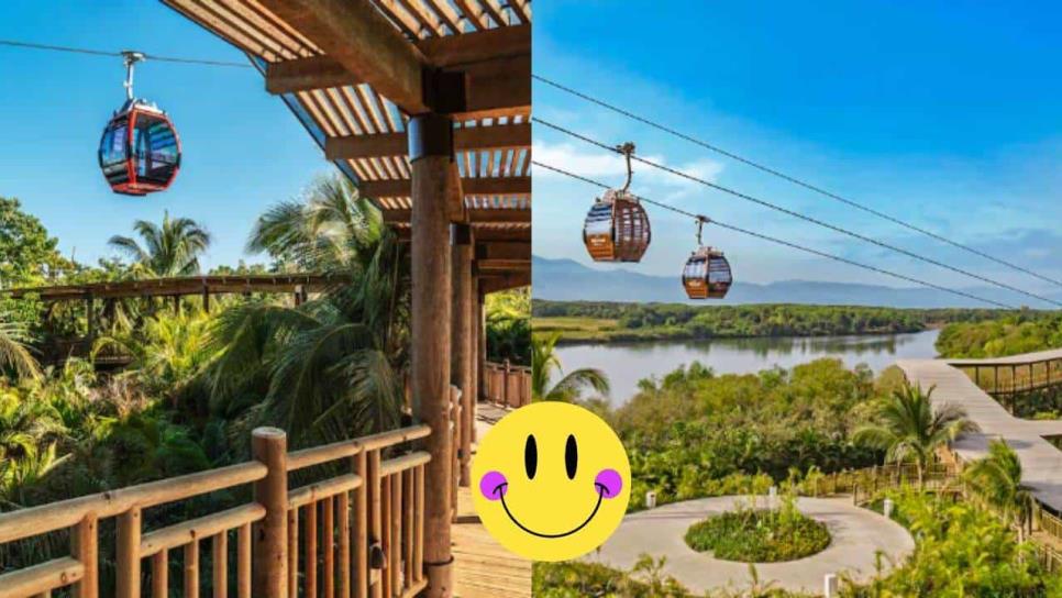 Este es el único teleférico en México que está en un resort de playa